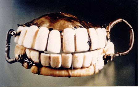 George washington teeth, fake teeth, false teeth, removable teeth